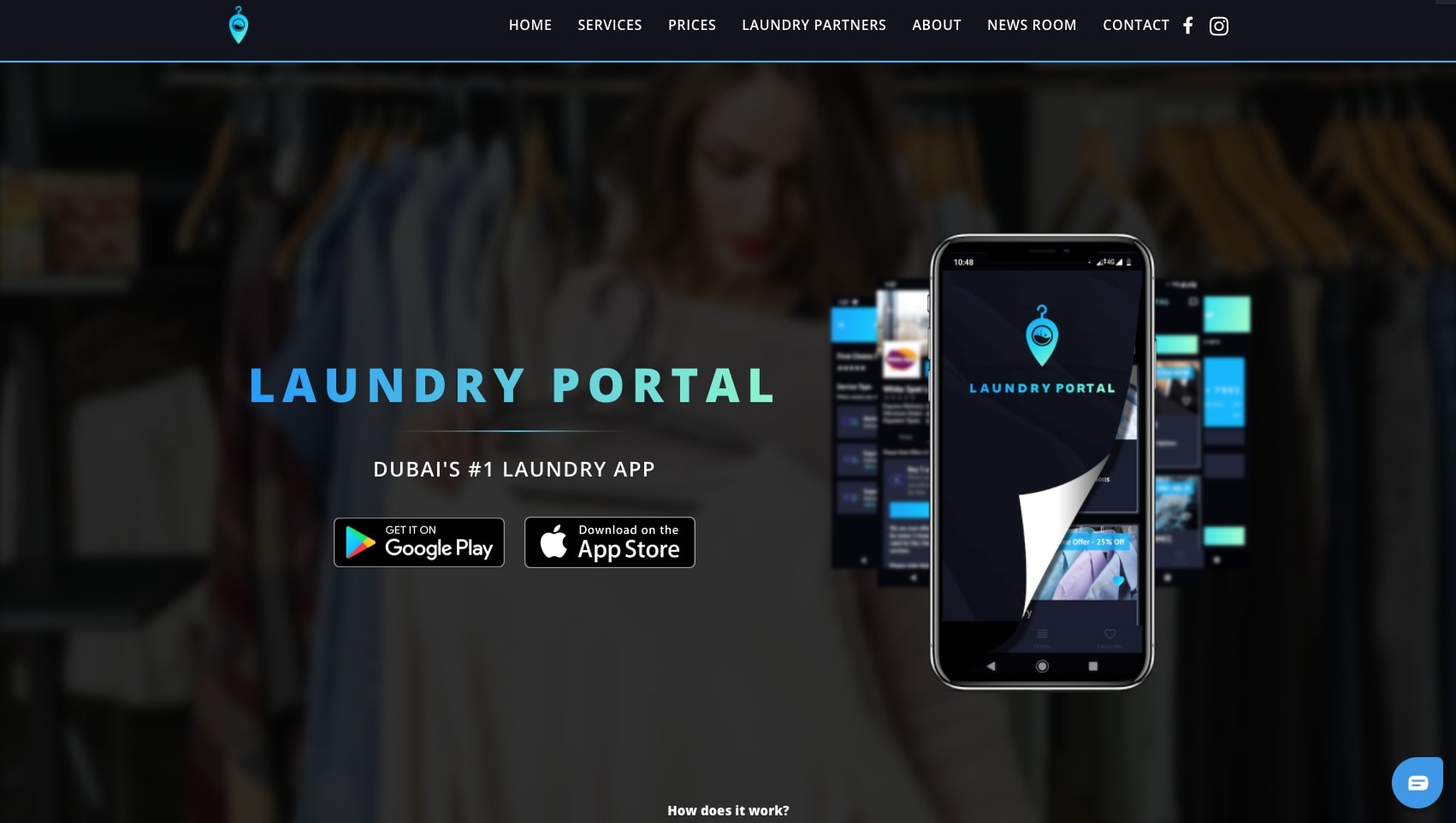 Laundry portal website SaaS 2020